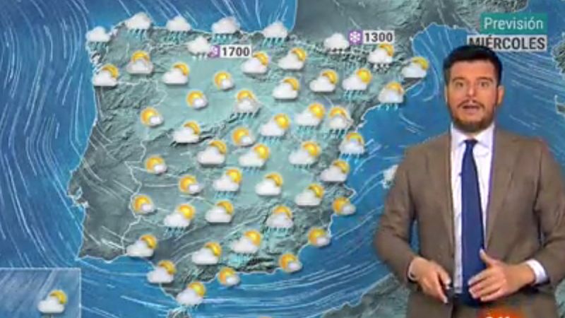 Lluvias intensas en el Cantábrico y viento fuerte en el tercio norte - El tiempo | Ver