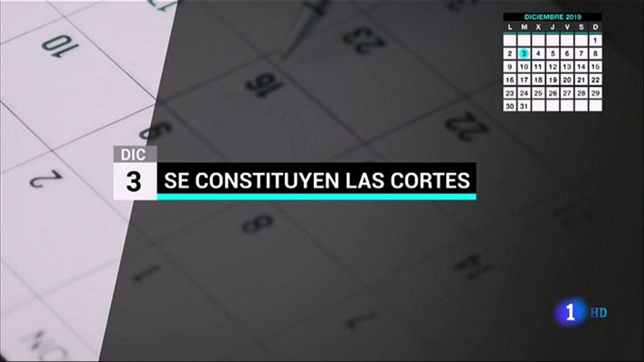 Telediario 1 - Calendario posible para la investidura: Sánchez quiere tener formado el gobierno antes de que acabe el año