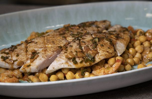 RTVE Cocina - "Garbanzos salteados con palometa" de Dani García