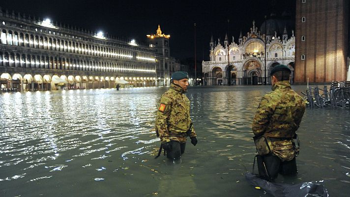 Telediario 1 - Estado de emergencia en Venecia por las inundaciones