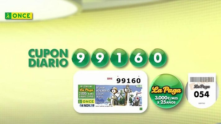 Sorteos ONCE - Sorteo ONCE - 14/11/19