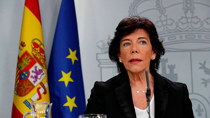 Telediario 1 - Celaá asegura que ni las familias ni el sector de la concertada tienen "nada que temer"