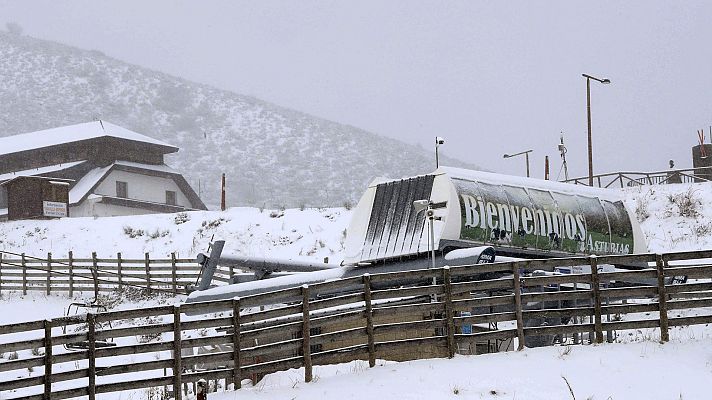 El tiempo - Nevadas en el norte peninsular, especialmente en la cordillera Cantábrica