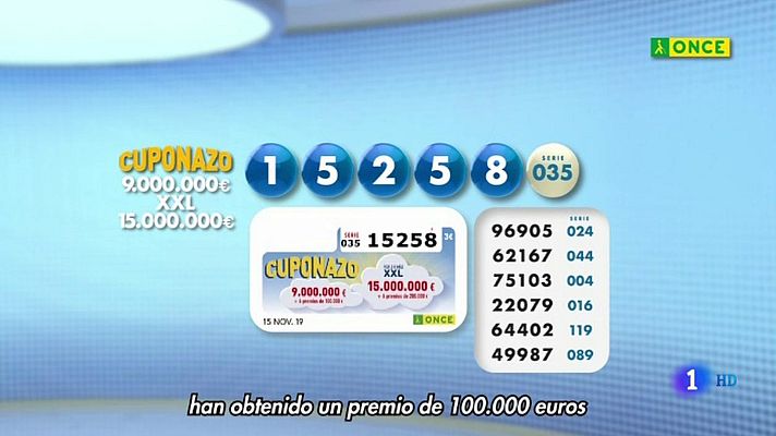 Sorteos ONCE - Sorteo ONCE - 15/11/19