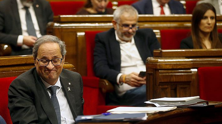 Informativo 24h - Torra: "Ya votamos no al señor Sánchez, porque nosotros no votaremos nunca a cambio de nada"