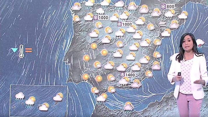 El tiempo - Lluvias en el norte y frío en el interior