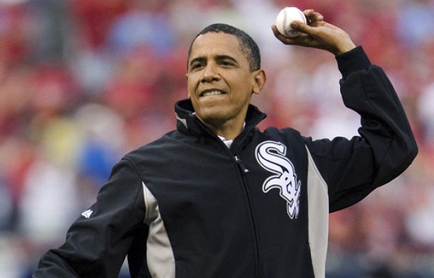  - Obama, 'pitcher' por un día