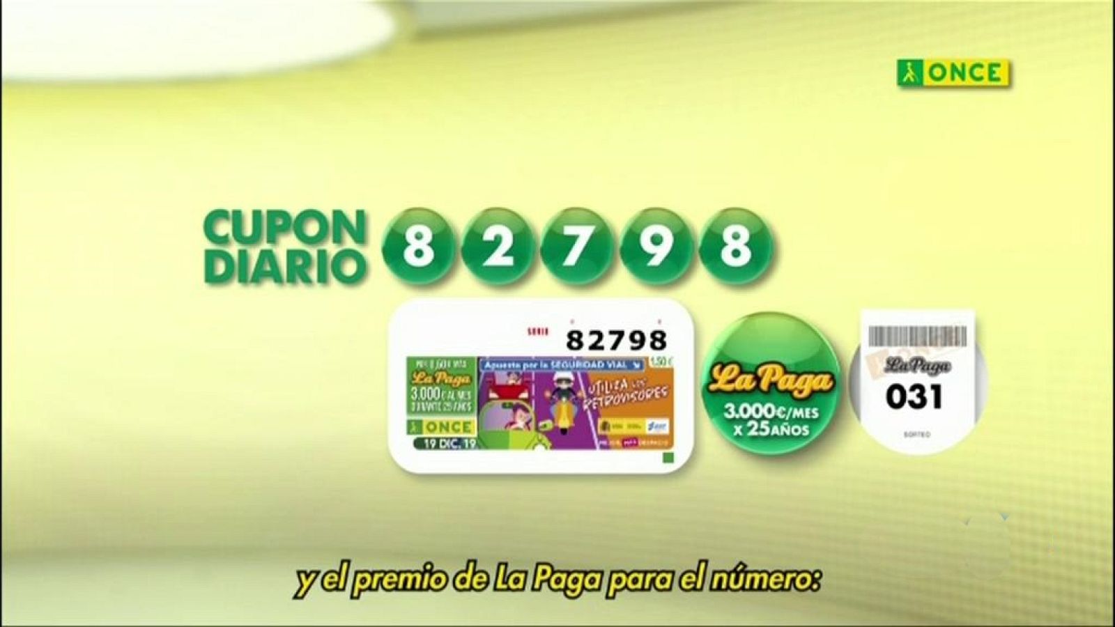 Sorteo ONCE - 19/11/19 - ver ahora