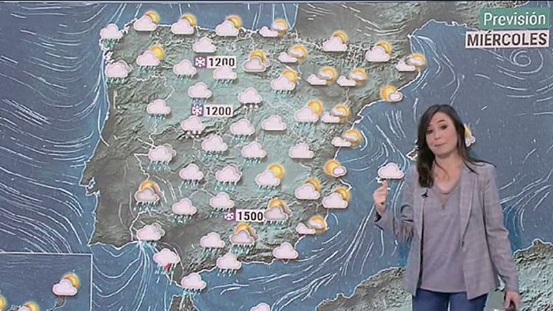 El tiempo: El frente deja lluvias en el centro y sur peninsular - El tiempo | Ver