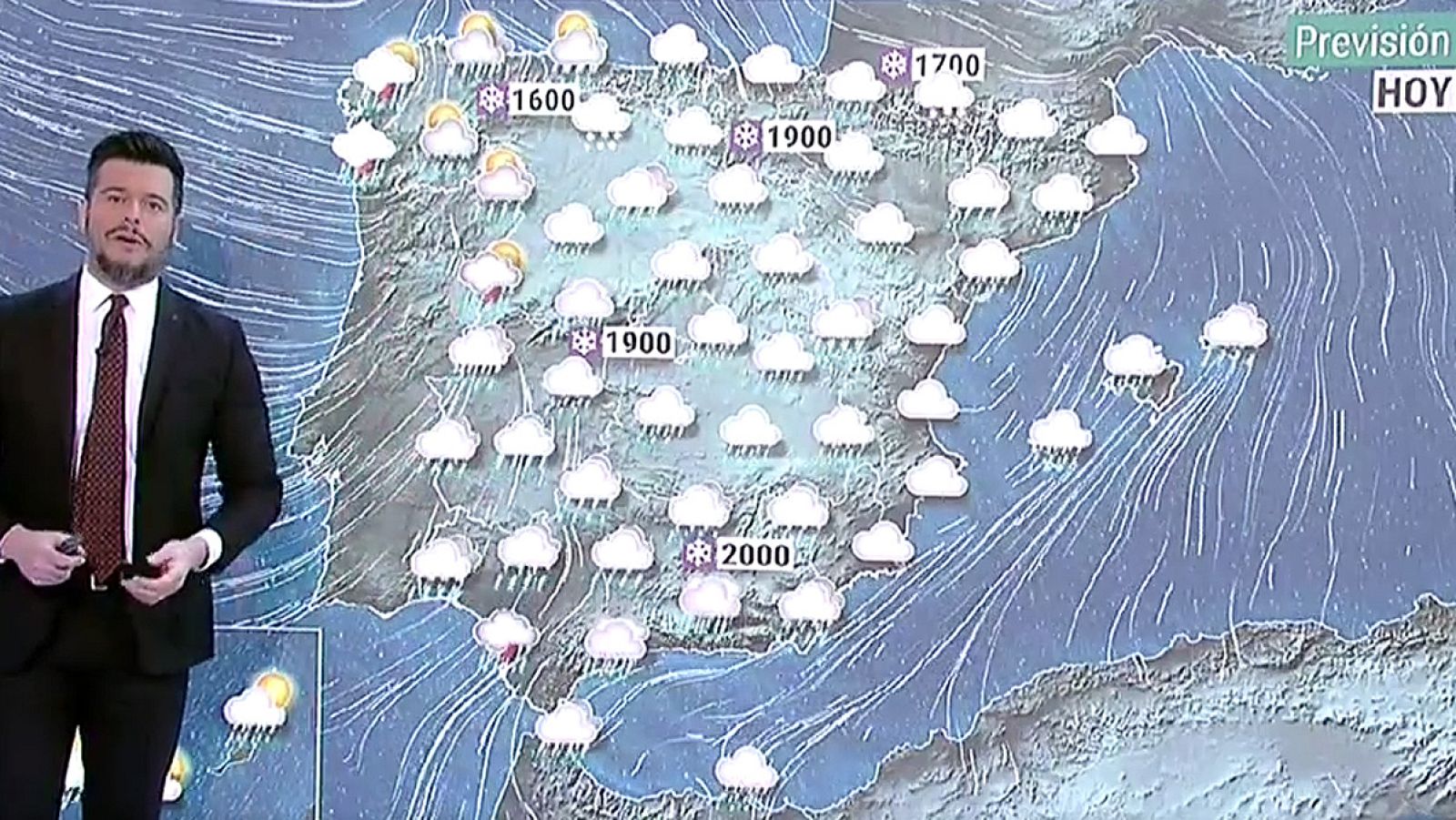 Lluvias y tormentas en toda la Península y avisos por viento y oleaje