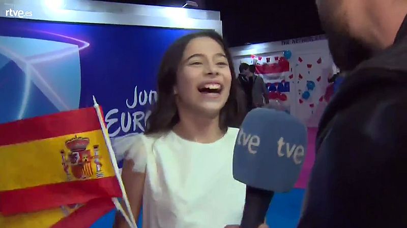 Melani tras quedar tercera en Eurovisión Junior: "Lo voy a celebrar comiendo un helado"