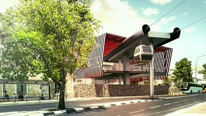 Telediario 1 - Polémico teleférico en Jerusalén, que unirá el oeste de la ciudad con el Muro de las Lamentaciones