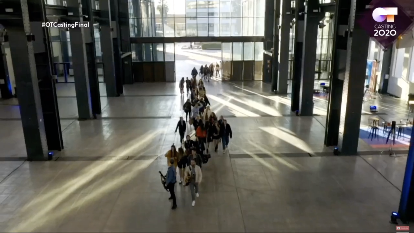 Entrada de los aspirantes al casting final de OT 2020 en Barcelona