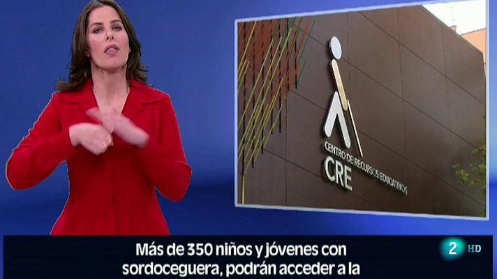 En lengua de signos - 28 líneas braille  para niños sordociegos