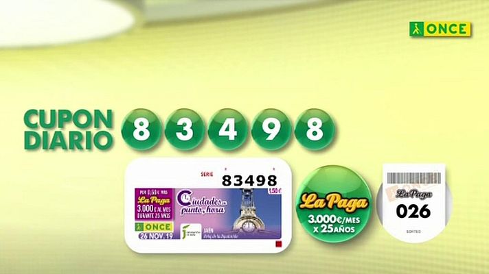 Sorteos ONCE - Sorteo ONCE - 26/11/19