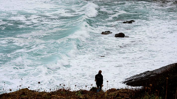 El tiempo - Viento fuerte en Galicia y lluvia que podría ser fuerte y persistente