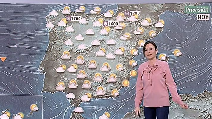 El tiempo - Descenso de las temperaturas en la península y viento fuerte en litorales