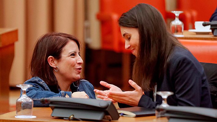 Telediario 1 - El PSOE y Unidas Podemos insisten en la discreción en vísperas del encuentro con ERC