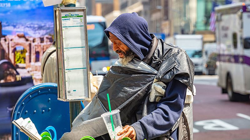 El número de personas sin hogar se dispara en las calles de Nueva York