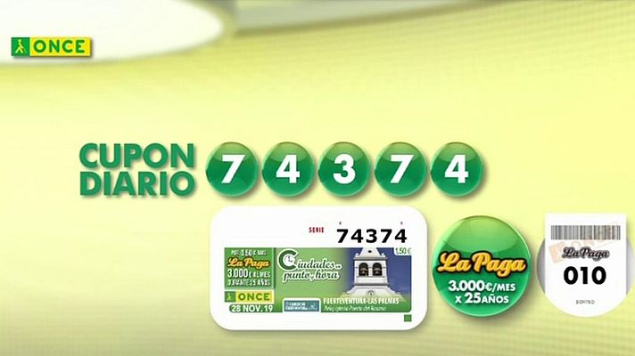 Sorteos ONCE - Sorteo ONCE - 28/11/19