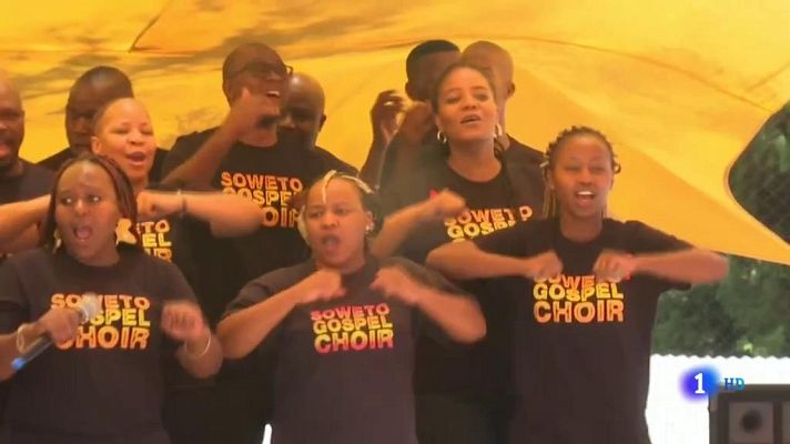 Telediario 1 - En África las campañas de prevención del SIDA son creativas, cercanas al ciudadano