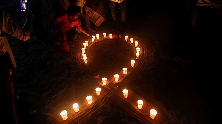 Telediario 1 - Hay regiones del planeta donde la lucha contra el SIDA es todavía un reto