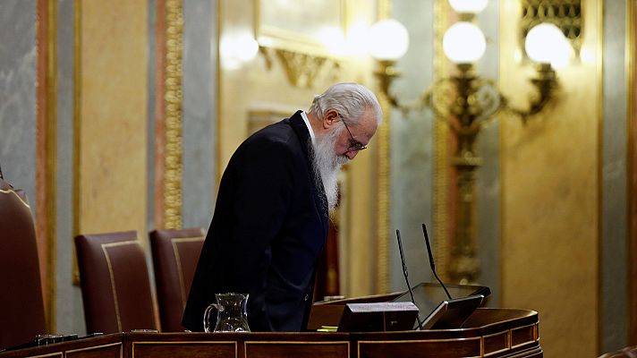  - El presidente de la Mesa de Edad del Congreso pide "perdón" por el fracaso de la anterior legislatura