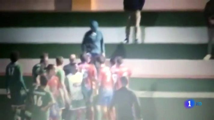 Telediario 1 - Un espectador amenaza con violar a una árbitra de 16 años en Fuerteventura