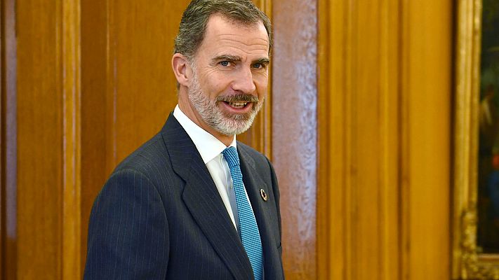 Telediario 1 - El rey inicia la ronda de consultas para la investidura