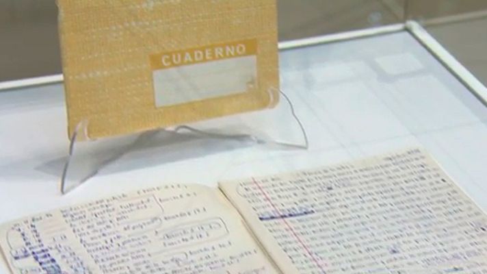 Telediario 1 - Se presentan 23 cuadernos manuscritos de Camilo José Cela