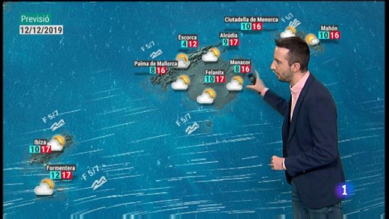 El temps a les Illes Balears - 11/12/19