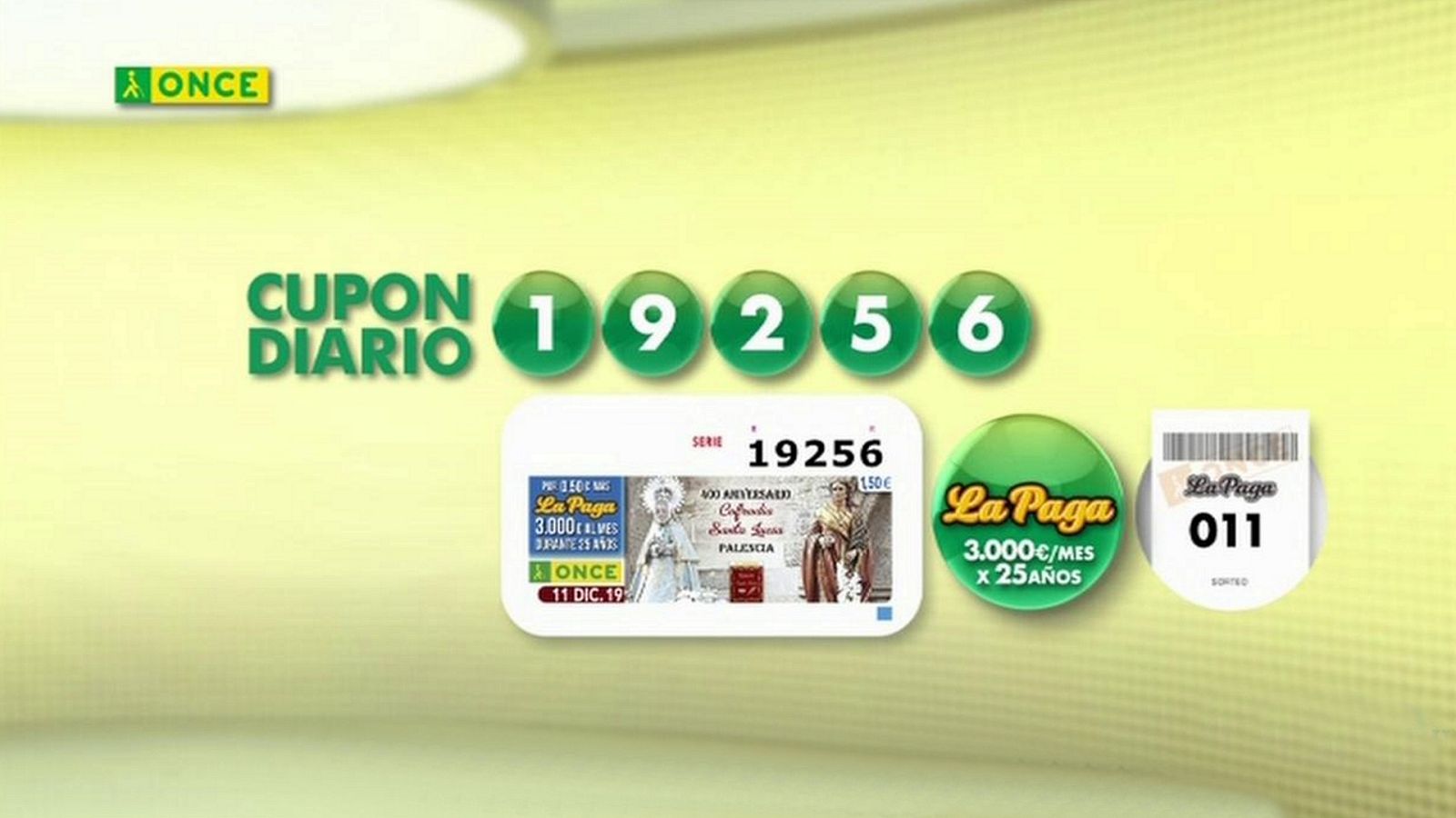 Sorteo ONCE - 11/12/19 - ver ahora