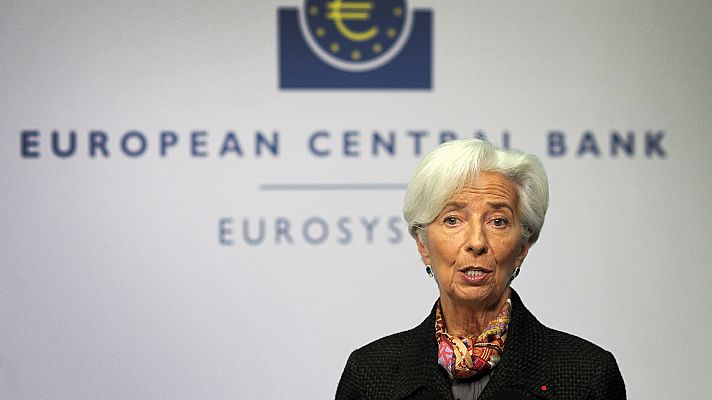 Telediario 1 - Lagarde no toca los tipos en su estreno en el BCE, pero anuncia que revisará la estrategia de la política monetaria