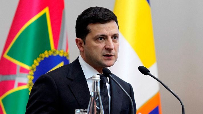 Telediario 1 - El presidente ucraniano Zelenski, protagonista de una serie