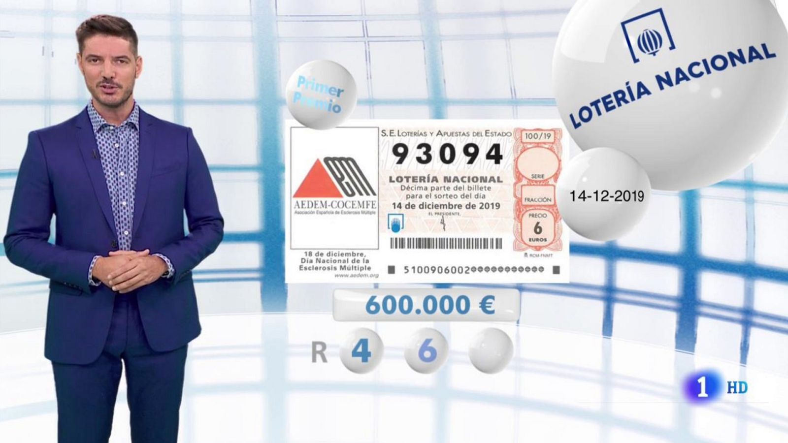 Lotería Nacional - 14/12/19 - ver ahora