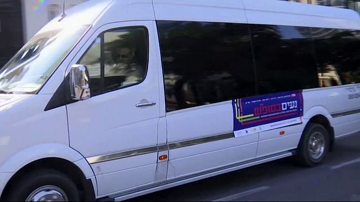 Telediario 1 - Los autobuses circulan por primera vez en sabbat en Tel Aviv