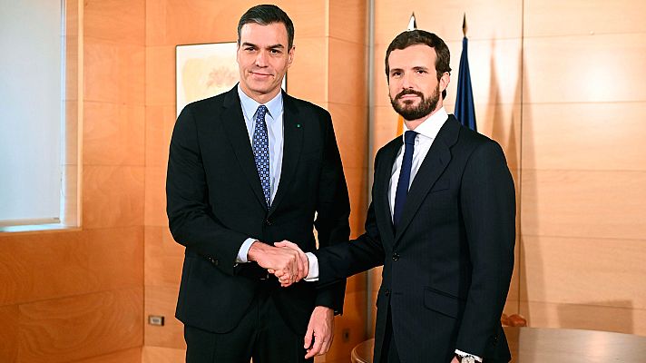 Informativo 24h - Casado asegura que el PP no puede abstenerse ante "un gobierno del PSOE y de los comunistas de Podemos"