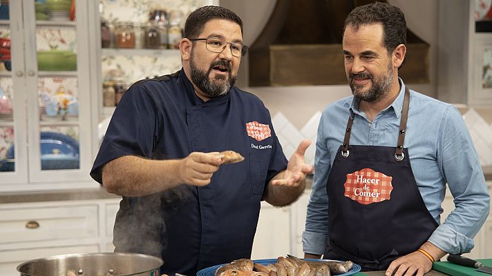 Hacer de comer - Bullabesa marsellesa y peras en hojaldre con nueces