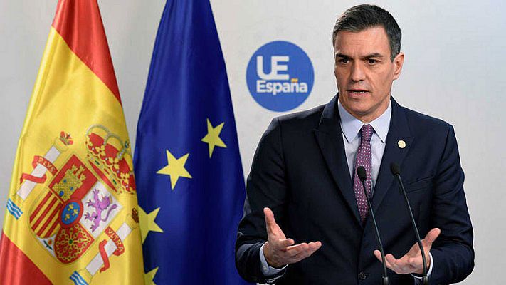 Telediario 1 - Sánchez pide a Casado que se abstenga y a Arrimadas que vote 'sí' en la investidura para no depender de ERC