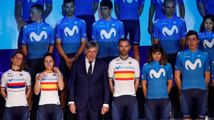 Telediario 1 - Se presenta el Movistar de Valverde y Mas