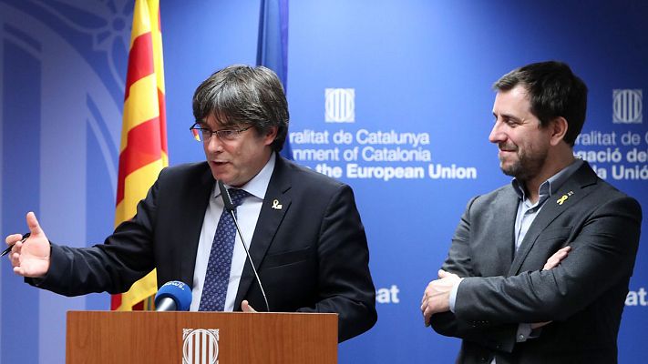 Telediario 1 - El PE permite entrar a Puigdemont y Comín