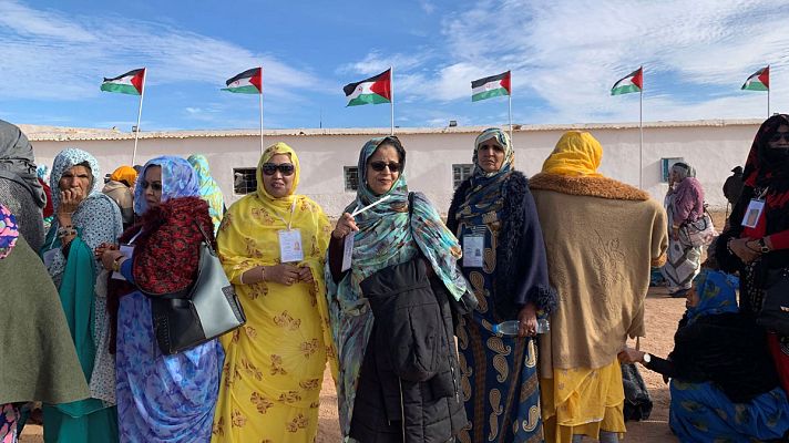 Telediario 1 - Cansancio entre los saharauis que acuden al XV Congreso del Frente Polisario