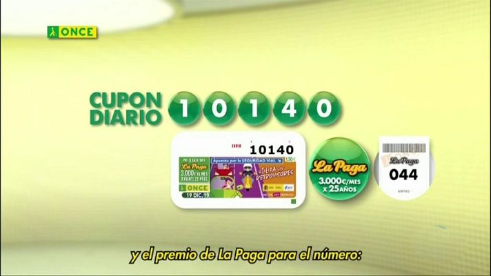 Sorteos ONCE - Sorteo ONCE - 19/12/19