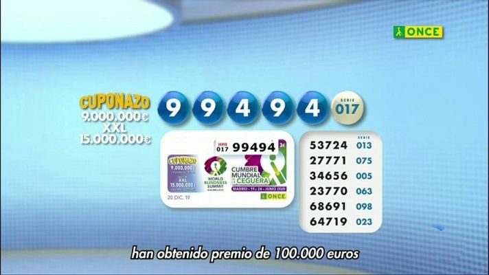 Sorteos ONCE - Sorteo ONCE - 20/12/19