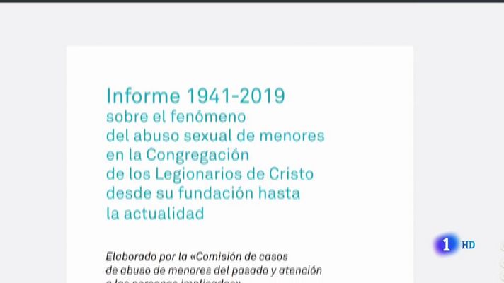 Telediario 1 - Los Legionarios de Cristo reconocen agresiones sexuales a 175 víctimas menores de edad