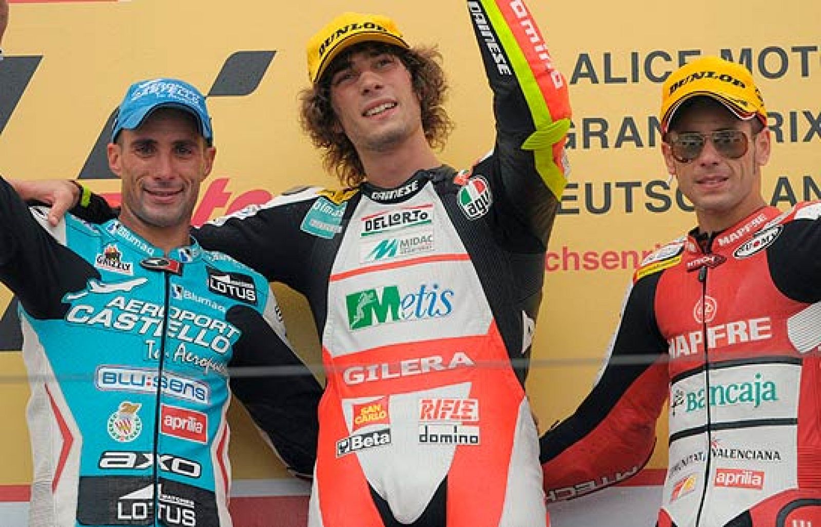 Carrera íntegra de la categoría de 250 cc disputada en el Gran Premio de Alemania.