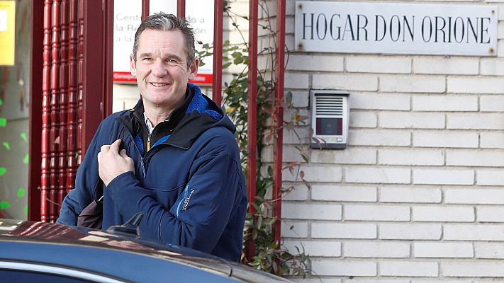 Telediario 1 - Urdangarin sale de la cárcel para disfrutar de su primer permiso penitenciario