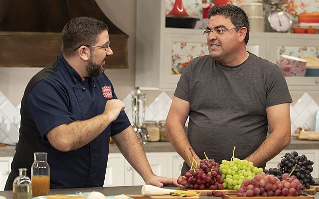 Hacer de comer - Pollo con uvas y verduras y lenguado con uvas y setas