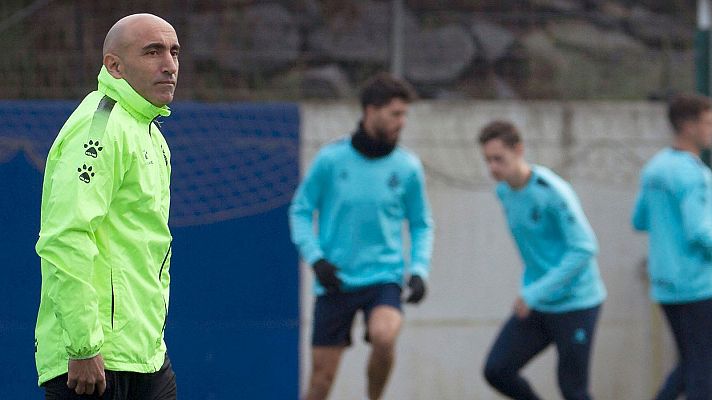 Telediario 1 - Abelardo empieza a entrenar al Espanyol con doble sesión
