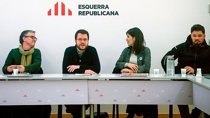 Telediario 1 - El acuerdo entre ERC y PSOE para la investidura incluye someter a consulta los resultados de la mesa de diálogo